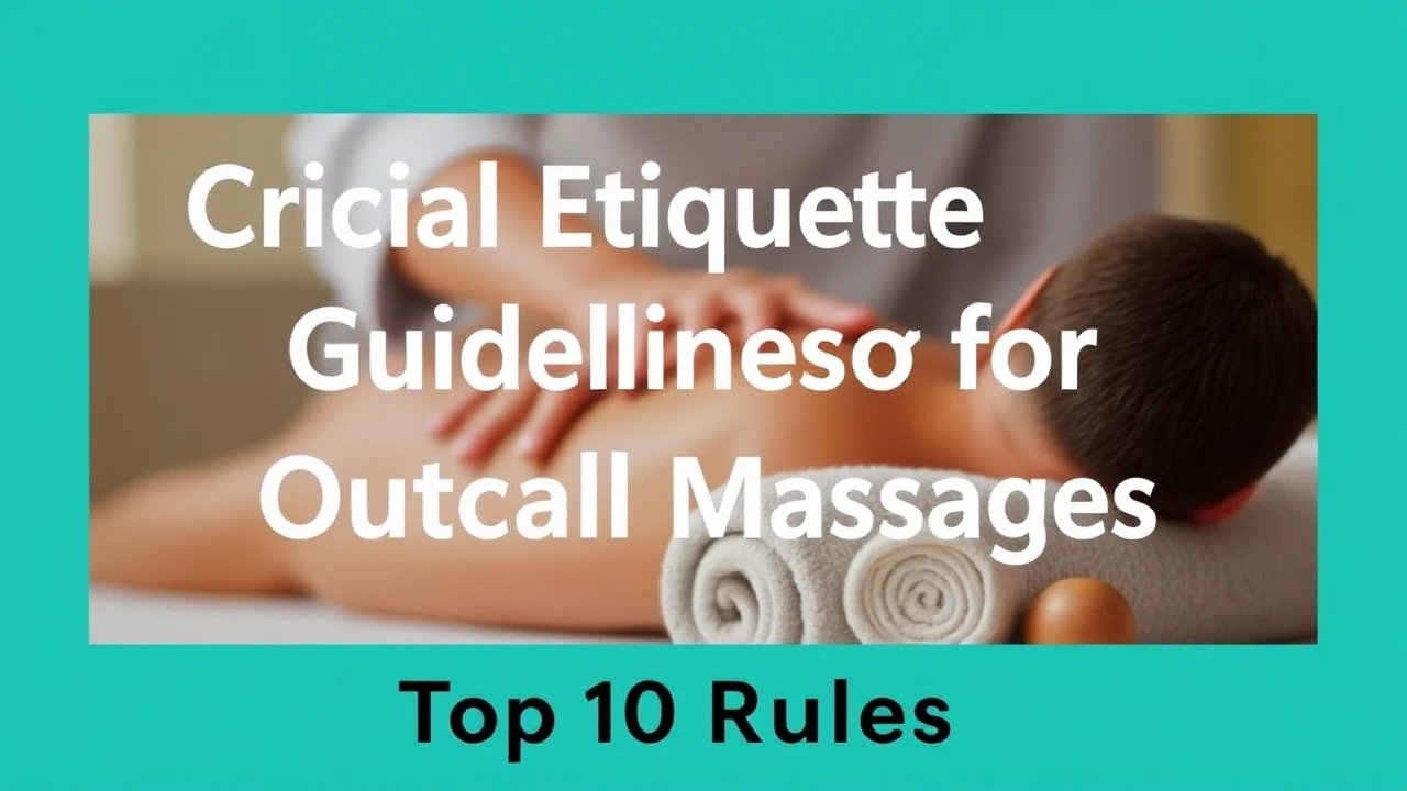 Crucial Etiquette Guidelines for Outcall Massages: Top 10 Rules